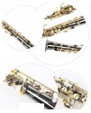OTTNORTH 降B調高音 SAXOPHONE  直管分體 黑鎳